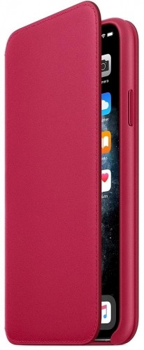 MY1N2ZM|A Apple Leather Folio Case for iPhone 11 Pro Max Raspberry image 1