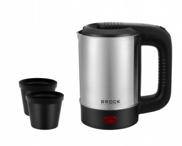 Brock Electronics Дорожный чайник, 0,8 л, 600 Вт. 2 чашки.