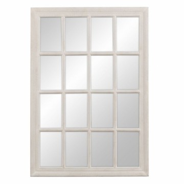 Bigbuy Home Настенное зеркало Белый Деревянный Стеклянный Древесина павловнии Окно 70 x 3,5 x 100 cm