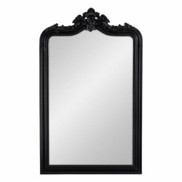 Bigbuy Home Sienas spogulis Melns Stikls Priede 80 x 130 cm
