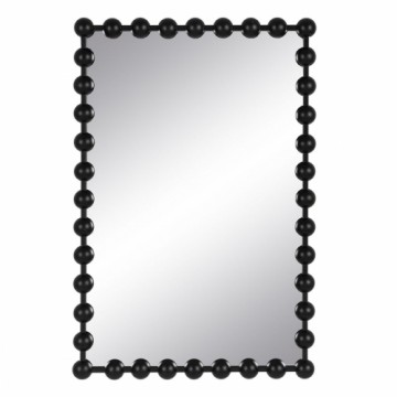 Bigbuy Home Sienas spogulis Melns Dzelzs 60 x 4,5 x 90 cm