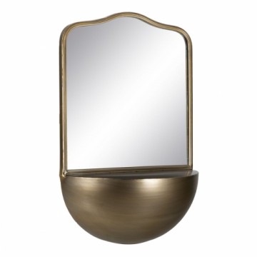 Bigbuy Home Настенное зеркало Позолоченный Стеклянный Железо 40 x 20 x 37 cm