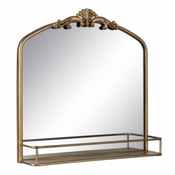 Bigbuy Home Sienas spogulis Bronza Stikls Dzelzs 59 x 14,5 x 63 cm