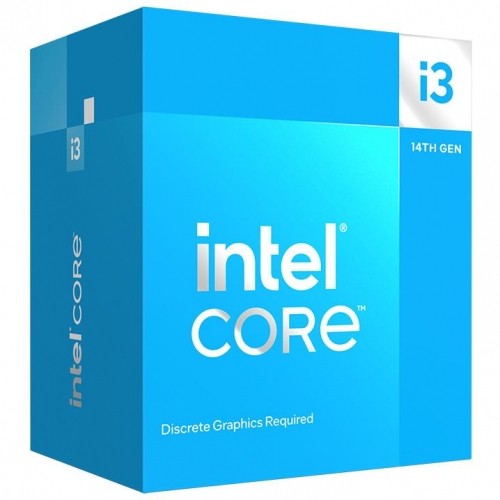 CPU|INTEL|Desktop|Core i3|i3-14100F|Raptor Lake|3500 MHz|Cores 4|12MB|Socket LGA1700|58 Watts|BOX|BX8071514100FSRMX2 image 1