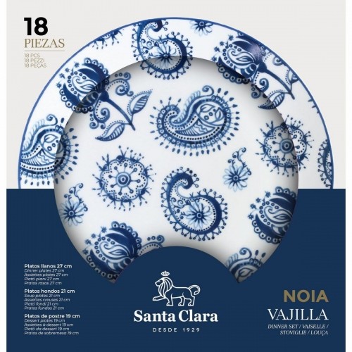 Посуда Santa Clara Noia 18 Предметы Фарфор Круглая (2 штук) image 4