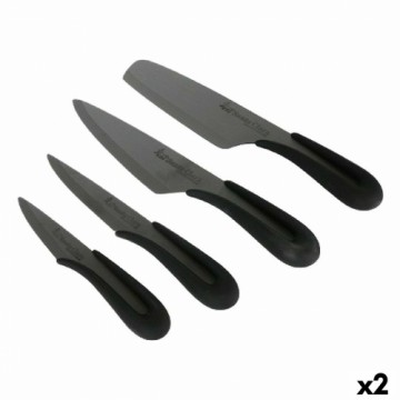 Набор ножей Santa Clara Керамика 4 Предметы Чёрный 17 cm 17 (2 штук)