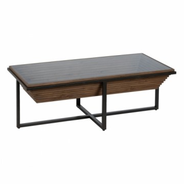 Bigbuy Home Centrālais galds Melns Dabisks Dzelzs Egles koksne 120 x 60 x 43,5 cm