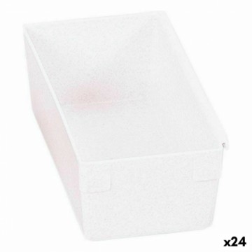 Bigbuy Home Универсальная коробка модульная Белый 15 x 8 x 5,3 cm (24 штук)