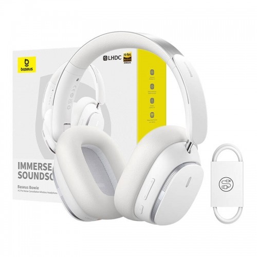 Baseus Bowie H1 Wireless Headphones Bluetooth 5.2 (white) image 1