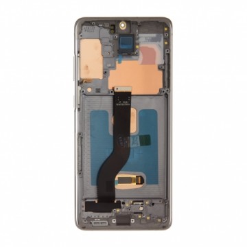 For_samsung LCD display + Touch Unit + Front Cover for Samsung G986|G985 Galaxy S20+ Cosmic Gray