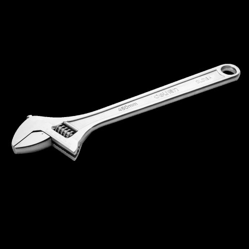 Adjustable Spanner 18" Deli Tools EDL018A (silver) image 3