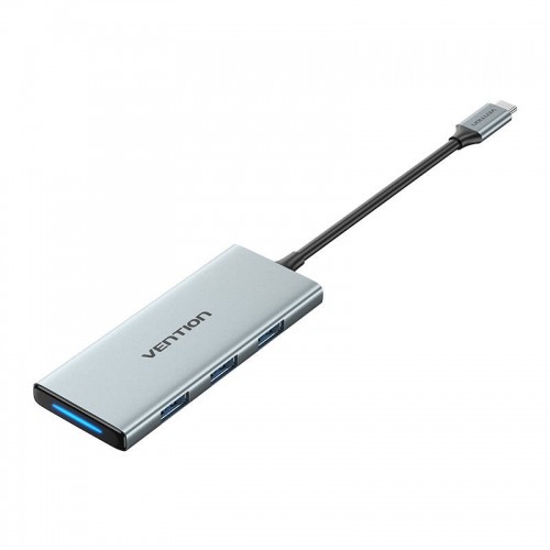 USB-C to HDMI, 3x USB 3.0, SD, TF, PD Hub Vention TOPHB 0.15m Gray image 1