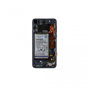 LCD display + Touch Unit + Front Cover + Battery Samsung G970 Galaxy S10e Prism Black (Service Pack)