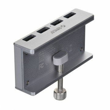 USB Centrmezgls Orico MH4PU-P-SV-BP Sudrabains