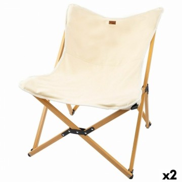 Saliekamais kempinga krēsls Aktive Augsne 58 x 73 x 61 cm (2 gb.)