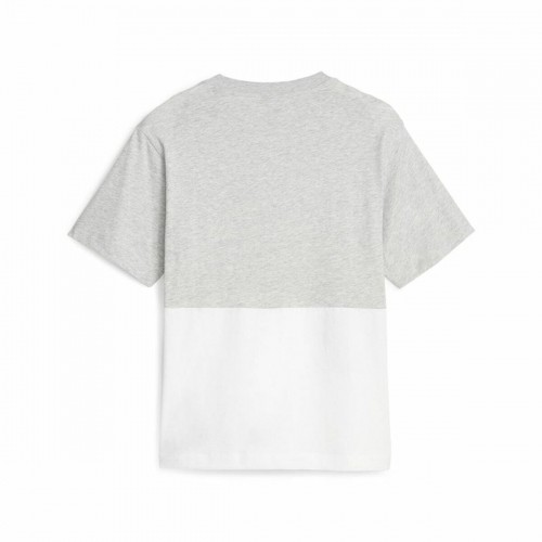 Sieviešu Krekls ar Īsām Piedurknēm Puma Power Colorblock Balts Pelēks image 3