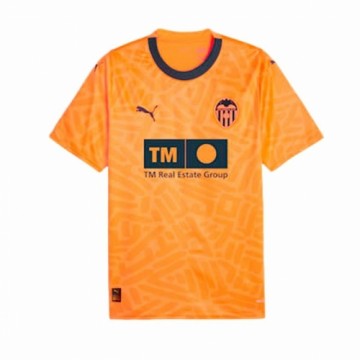 Vīriešu Īsroku Futbola Krekls Puma Valencia CF 3rd Kit 23/24 Oranžs