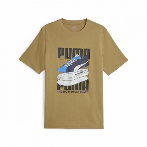 Vīriešu Krekls ar Īsām Piedurknēm Puma Graphiccs Sneaker Brūns image 1