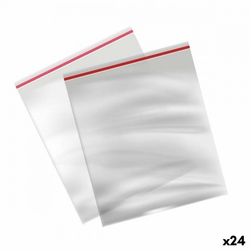Hermētiski slēdzamu un atkārtoti izmantojamu somu komplekts Algon 10 Daudzums 26 x 30 cm (24 gb.) image 1