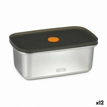 Герметичная коробочка для завтрака Quttin Нержавеющая сталь Прямоугольный 1 L (12 штук)