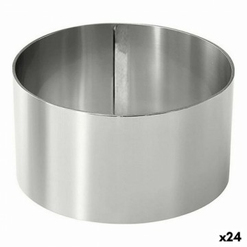 Bigbuy Home Формы для сервировки Нержавеющая сталь Серебристый 10 cm 0,8 mm (24 штук) (10 x 4,5 cm)