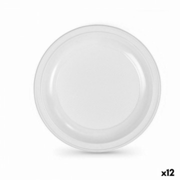 Набор многоразовых тарелок Algon Белый Пластик 28 x 28 x 2 cm (24 штук)