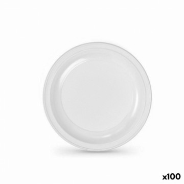 Набор многоразовых тарелок Algon Белый Пластик 22 x 22 x 1,5 cm (6 штук)
