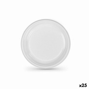 Набор многоразовых тарелок Algon Белый Пластик (24 штук)