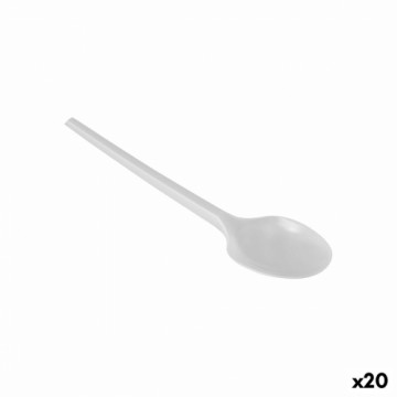 Набор ложек Algon Многоразовая Белый 20 штук 12,5 cm