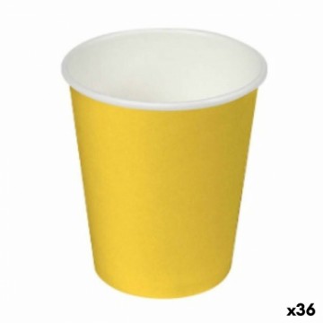 Набор стаканов Algon Картон Одноразовые Жёлтый 36 штук (24 Предметы)