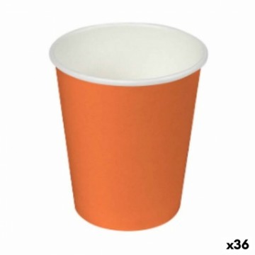 Glāžu komplekts Algon Kartons Vienreizējas lietošanas Oranžs 36 Vienības (24 Daudzums)
