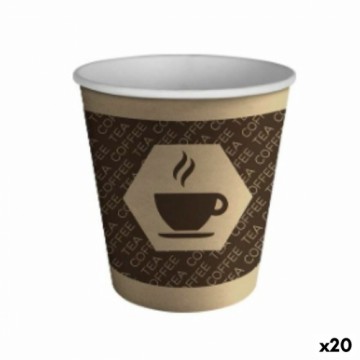 Набор стаканов Algon Картон Одноразовые Кафе 20 штук (100 Предметы)