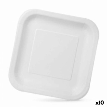 Набор посуды Algon Одноразовые Белый Картон 23 x 23 x 1,5 cm (10 штук)