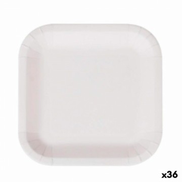 Набор посуды Algon Одноразовые Белый Картон Квадратный 26 cm (36 штук)