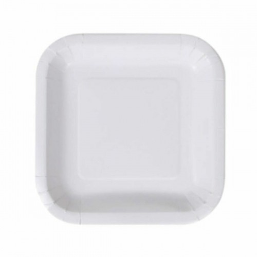 Набор посуды Algon Одноразовые Белый Картон Квадратный 20 cm (10 штук) image 2