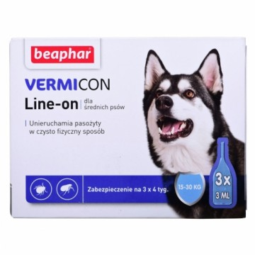 Uztura bagātinātājs Beaphar VERMIcon Line-on Dog M Pret parazītiem