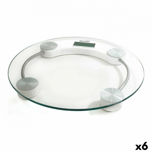 Цифровые весы для ванной Basic Home Прозрачный 33 x 3,5 cm (6 штук) image 1