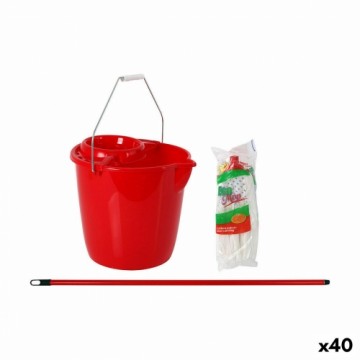 Bigbuy Cleaning Ведро для мытья полов   Красный Квадратный 12 L (40 штук)