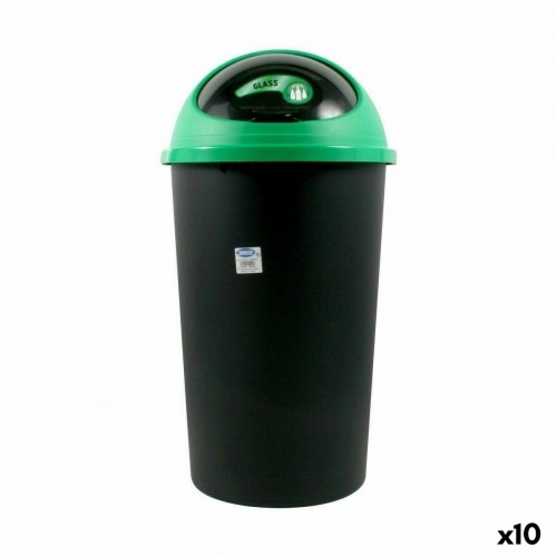 Atkritumu Tvertne Tontarelli Big hoop Melns Zaļš 50 L 39 x 39 x 72 cm (10 gb.) image 1