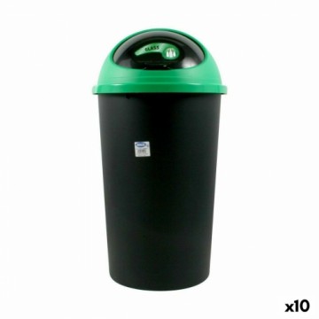Atkritumu Tvertne Tontarelli Big hoop Melns Zaļš 50 L 39 x 39 x 72 cm (10 gb.)
