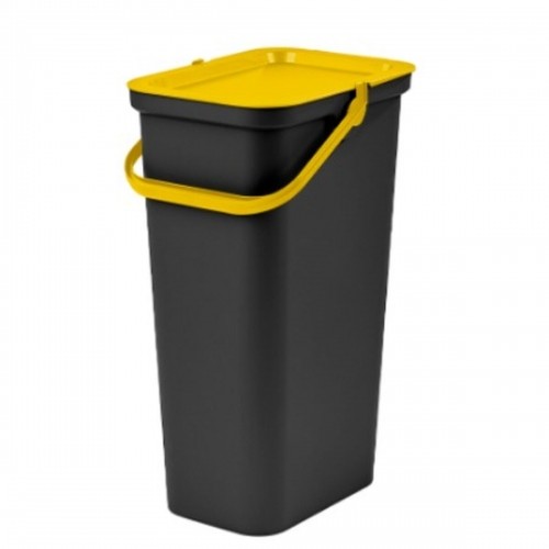 Atkārtoti Pārstrādājamo Atkritumu Tvertne Tontarelli Moda 38 L Dzeltens (4 gb.) image 2
