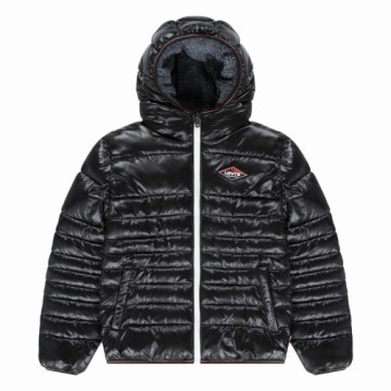 Детская спортивная куртка Levi's Sherpa Lined Mdwt Puffer J Чёрный