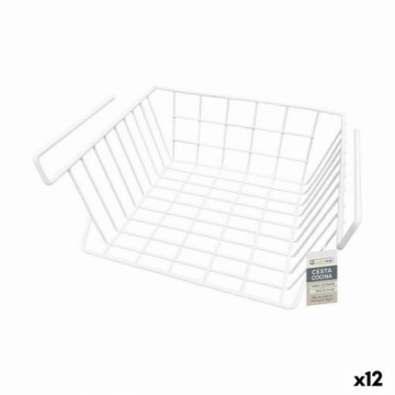 Корзина для кухонных полок Confortime Белый 29 x 27 x 15 cm (12 штук)