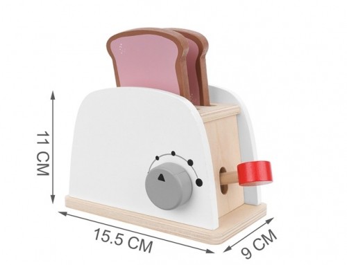 Kruzzel Wooden toy toaster 22435 (17328-0) image 2