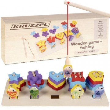 Wooden sorter - fishing Kruzzel 22565 (17298-0)