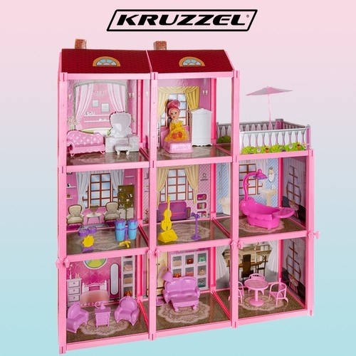 Kruzzel dollhouse 65 cm (16940-0) image 5