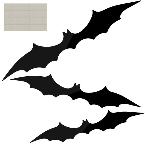 Bat - decoration set of 3 pcs. Malatec 22004 (16897-0) image 1