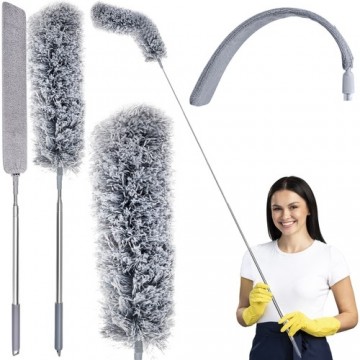Ruhhy Telescopic dust brush with two attachments (15955-0)