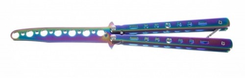 Trizand Butterfly knife for training - rainbow (15907-0) image 4
