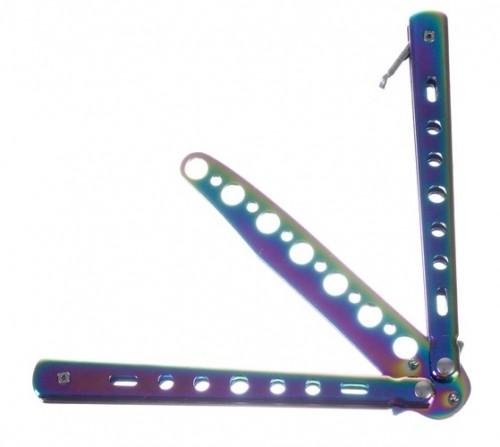 Trizand Butterfly knife for training - rainbow (15907-0) image 5